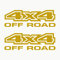 Autodomy 4x4 Off Road Allrad Aufkleber Paket 2 Stück für Auto | Autoaufkleber Offroad Resistent gegen Wasser und Sonnenstrahlen (Gold)