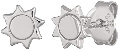 cai Damen Ohrstecker 925/- Sterling Silber 0,6cm Glänzend weiß 274220141