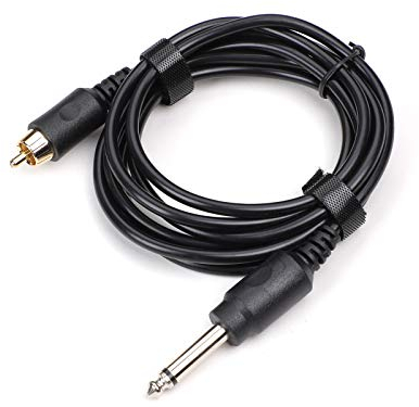STIGMA Silikon RCA Tattoo Clipcord für Tattoo Maschine 2M Pure Copper Cable Schwarz P351