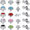 14G 4-20Pcs Chirurgenstahl Dermal Piercing Schmuck Cubic Zirkon Micro Dermal Anchor Tops Titan Basis Dermal Piercing