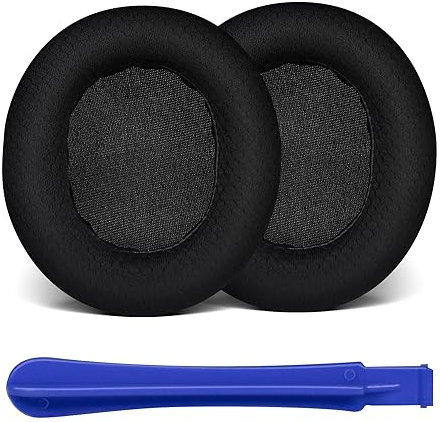 Aiivioll Ohrpolster sind kompatibel mit SteelSeries Arctis 3, 5, 7, 9, 9X und PRO Gaming-Headsets, bequeme Memory-Schaum-Ohrenschützer in Schwarz