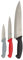 Gers Equipement Pradel Héritage, couteau cuisine, set de couteaux de cuisine, 3 pièces, couteau chef 20cm, couteau multi service 13,5cm, couteau office 9 cm, lames inox 532868, Noir