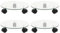 vidaXL Pflanzenroller 4 STK. 28 cm Hartglas Rund, Rolluntersetzer Pflanzen, Blumenroller, Blumentopf Rolluntersetzer, Rolluntersetzer Blumen