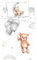 APTEX Baby Bettwäsche mit Teddy im Mond 100x135 cm 100% Baumwolle