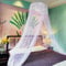 Eimilaly Spitze Betthimmel Moskitonetz, Prinzessin Betthimmel für Mädchen Zimmer Dekor, White/Einzeltür