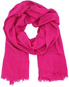 Leslii Bambus Schal Uni (magenta)