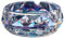 Uotyle Ashtray 4.53 Dia Glass Ashtray for Cigarettes Cigars Multicolour Crystal Glass Ash tray For Indoor Outdoor