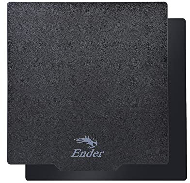 Creality PEI Placa de Acero Flexible Magnética Negra 235x235x0,4 mm Fuerte Adherencia Diseño Impreso Fácil de Quitar Artesanía de Calidad Superior