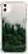 Scenery Nature Forest Phone Case Compatible with iPhone 11, Foggy Green Mountain Cover for Teens Men Women, Trendy Cool TPU Bumper Case Cover for iPhone 11