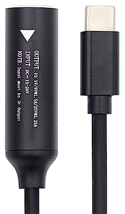xiwai USB-C auf DC-Buchse, 7,4 x 5,0 mm, Eingang, Netzkabel, Ladekabel, für Laptop, Handy, PD9 V, 15 V, 20 V