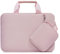MOSISO Laptoptasche 15 Zoll,15 Zoll Laptop Hülle,Kompatibel mit MacBook Air M4 M3 M2, Surface, Dell XPS,Neopren Computer Tragetasche mit Griff und Abnehmbarer Kleiner Tasche,Rosa