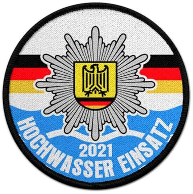 Copytec 9cm Patch Polizei Hochwasser 2021Ahrtal Eifel Stolberg Bundespolizei #38910