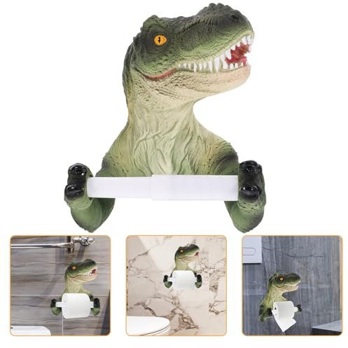 Cabilock Divertente Accessorio Da Bagno A Forma Di Dinosauro Porta Carta Igienica Adesivo