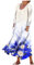 Kleider Damen Damen Kleid Blumenmuster Freizeitkleider Lange Abendkleider Kleid Lang Leichte Freizeitkleid Mit Taschen Glitzer Kleid Sommerkleid Kleider Ab 50 Jahren（4-Dark Blue,XL）