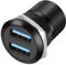 XMSJSIY Adattatore a montaggio fisso filettato a pannello USB 3.0, doppia presa USB tipo A per montaggio a pannello, da femmina a femmina, con guarnizione anti-allentamento, 2 porte USB A, connettore