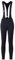 Santic Fahrrad-Trägerhose Damen Lang mit Sitzpolster Thermo Reissverschluss am Unterschenkel Superelastisch Warm Radsport Leggings Schwarz XL