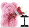 Pink rose Teddy bear with bouquet great idea for Mothers day or birthdays