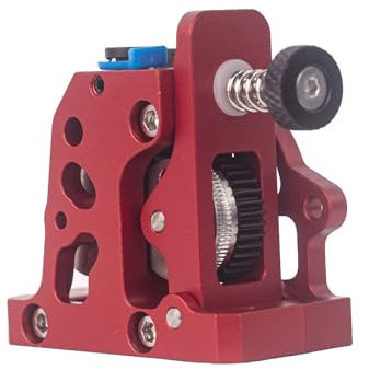 Nutriess Hgx Lite Extruder für crea lity 3D -Drucker Ender 3 Ender 3 V2 Cr 10 Voro kompatibel mit 1,75 mm Filamenten PLA PETG TPU Nylon Peek PEEK PEEK PEEK PEEK -Hochleistung für (Rot)