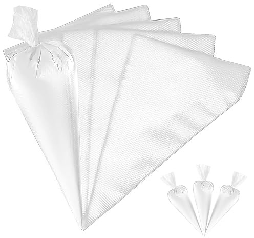 200 Piezas Transparentes Mangas Pasteleras Desechables, Material libre BPA y Apto Alimentos Bolsas Pastelería,Puntas recortables Pasteleras,para decorar pasteles,galletas