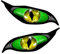 Adesivi Occhi Cats Auto, Adesivi Riflettenti Occhi Spaventosi, Adesivo per Auto in PVC Decalcomania Moto Auto Decorazione Adesivi, Adesivo per Auto Terrificante Occhi Terrificanti Adesivo