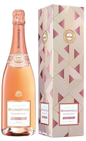 Heidsieck & Co. Monopole Rosé Top Brut Champagner mit Geschenkverpackung, 750ml (6er Pack)
