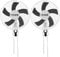 Cyclone 16” Wall Mounted Oscillating Fan Twin Pack | 3-Speed Quiet Air Circulation for Grow Tents, Greenhouses, Home & Office | Wall-Mount Fans with Tilt & Oscillation | UK Plug