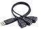 TENYELE USB Male To Three Female Splitter Cable USB2.0 Adapter Cord For Connecting Multiple Devices Printers Cameras And Gadgets PC USB Splitter