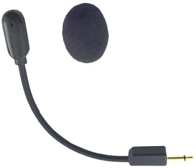 Replacement the microphone cable of gaming headsets, 3.5mm detachable boom microphone compatible with Razer BlackShark V2/V2 Pro/V2 SE on PC PS5 PS4（5 inches）