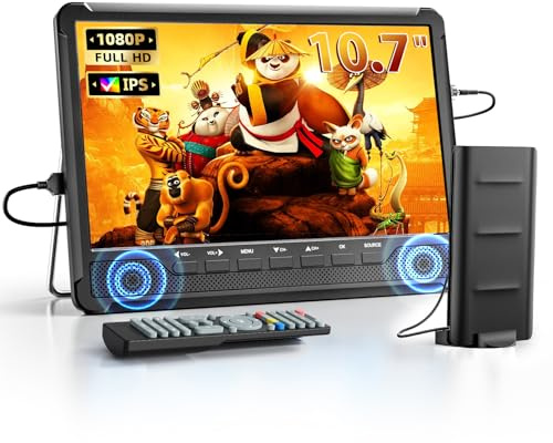 NORTHING 10.7 IPS Flat Screen TV, Rechargeable TV Portable