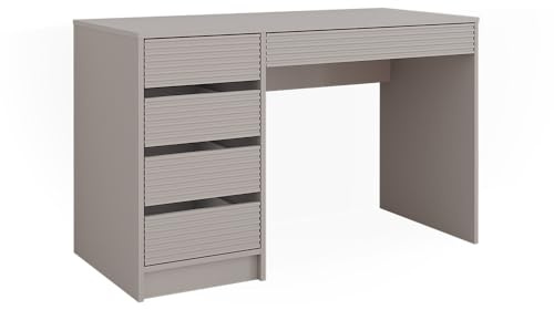 Vicco Schreibtisch Sherry, Cashmere, 55 x 120 cm | mit Schubladen, geeignet als Arbeitsplatz für Homeoffice oder Studium