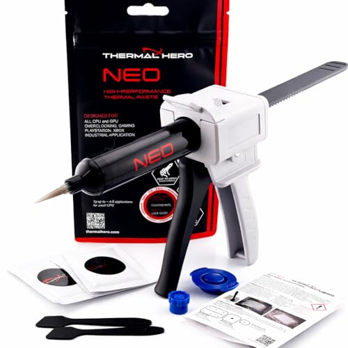 THERMAL HERO - NEO Wärmeleitpaste 50g mit Dosierpistole – Thermal Paste für CPU GPU Laptop | Konsole & Systembuilder