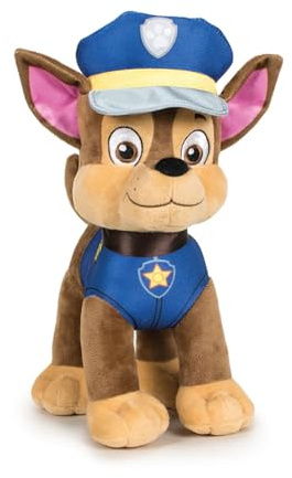 Plüschtier Paw-Patrol Plüsch Figur, 20cm, 30cm und 60cm - hochwertiges Kuscheltier für Fans der beliebten TV-Serie, 4 Edition zur Auswahl (20cm Chase)