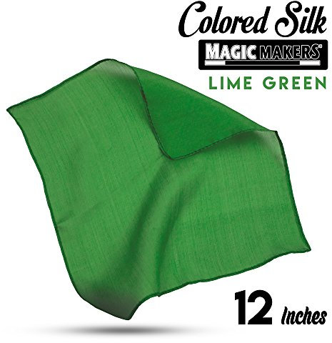 Magic Makers 12 Inch Green Color Silk - Professional Grade by Magic Makers
