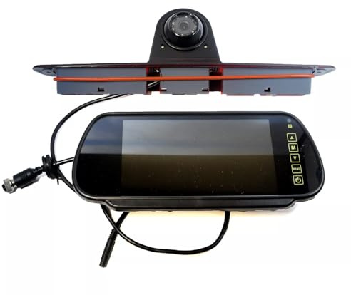 Sprinter 2007-2024 & Crafter 2007-2017 Brake Light Rear View Reversing Camera + 7 Clipon Monitor Kit