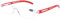 I Need You Lesebrille Joy - Dioptrien: +1,00 Kristall-Rot