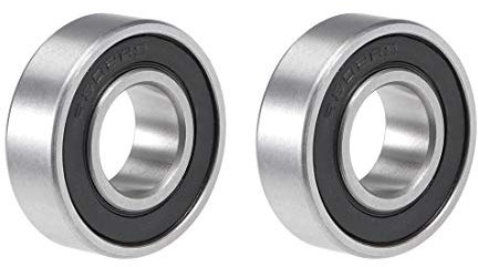 sourcing map 6202-16-2RS Kugellager 16x35x11mm Doppelt Abgedichtete Chromstahllager Rillenkugellager Bearing Rollenlager für Skateboard 3D Drucker Roller Inline Skates (2 Menge)