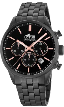 Lotus HerrenArmbanduhr Chronograph Quarz Edelstahl 18668/2