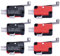 mxuteuk 6 pezzi micro-motion finecorsa, interruttore a braccio lungo con cerniera V-156-1C25