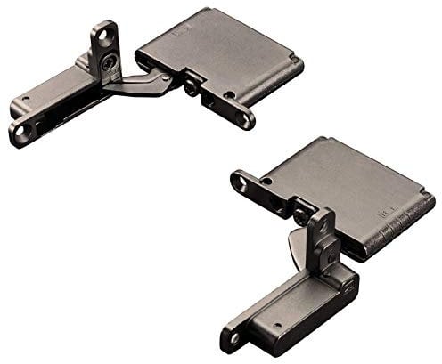 1 Paar Salice AIR Scharnier mit Dämpfung 105° Titanium anthrazit zum Einlassen in Front und Korpusboden Möbelscharnier Schrankscharnier Möbelband von SO-TECH®