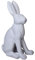 Hasenfigur Weiss Osterhase Hase Ostern Gartenfigur Gartenskulptur Fiberglas 60cm yac047 Palazzo Exklusiv