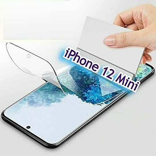 Cracksin Gorilla Schutzfolie für iPhone 12 mini [2 Stück] Nano-Tech,Klar[5.4 Zoll] 100% Fingerabdrucksensor Displayschutz Screen Protector