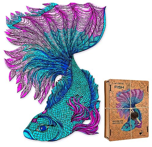 ACTIVE PUZZLES - Tierpuzzle | Erwachsene | Holzpuzzles, Lasergeschnitten, Nachhaltig und Umweltfreundlich, Hochwertige Verarbeitung (Fisch)