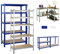 7Sevenjokers Étagères Rangement, Etagere Metal, Rack Rangement, Étagère modulaire galvanisé de 200x100x50 cm avec 5 tablettes - entrepôts Garage Grenier Atelier Maison Étagères - capacité de 875 kg