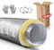 R4.2 Flexibler Aluminium isolierter flexibler Lüftungskanal 102 mm x 7.62 m mit 2 Schlauchschellen- Abluftschlauch Luefterschlauch Flexibel Aluminium Flexrohr lüftungsschlauch