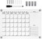 Operitacx 1 Set Acryl-Trockenlöschtafel Klarer Notizblock Wiederverwendbar Wochenkalender Nachrichtentafel Wochenplaner Lebensmittelliste Notizblock Kleines Schreib-Whiteboard Für Die Wand