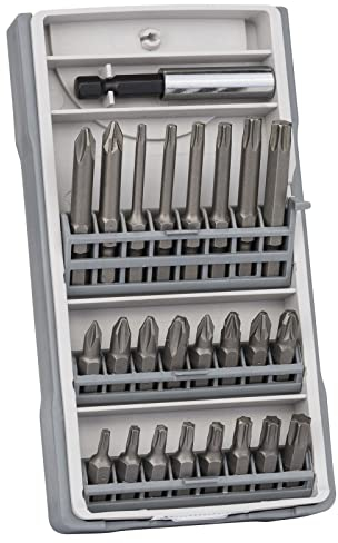 Bosch Schrauberbit-Set 25tlg. Bit-Set in praktischer Box, für Profis, Heimwerker, Akkuschrauber, Schlagschrauber und Bohrmaschine, inkl. Bithalter