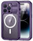 Lanhiem für iPhone 14 Pro Hülle (6.1), IP68 Wasserdicht [Kompatibel mit Magsafe] Handyhülle iPhone 14 Pro Case Panzerhülle 360 Grad Outdoor Stoßfest Staubdicht Cover mit Displayschutz, Violett