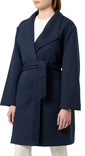 VERO MODA CURVE Damen VMVERODONAVIVIAN Coat GA Curve Mantel, Navy Blazer, 50