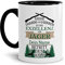 Tassendruck Tasse selbst gestalten - mit Name Personalisieren - mit Spruch - Eure Exzellenz der Jäger - Geschenkidee für Jäger, Jagd, Waidmann | Innen & Henkel Schwarz, 300ml