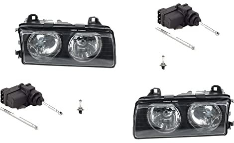 Johns, Scheinwerfer passend für BMW 3er E36 09/94-04/99 + H7 Links Rechts m. Stellmotor